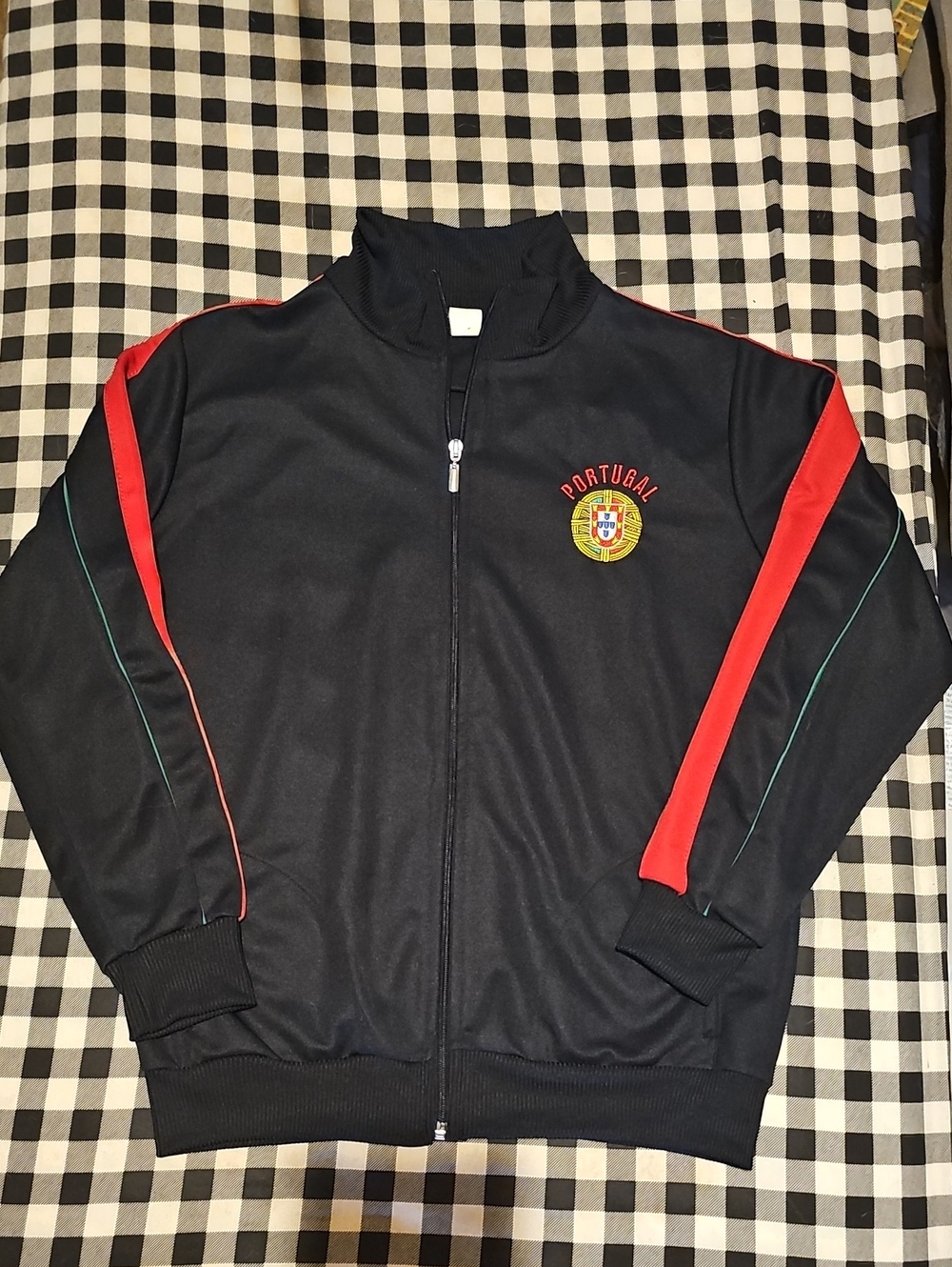 Portugal Black & Red Zip Track Jacket